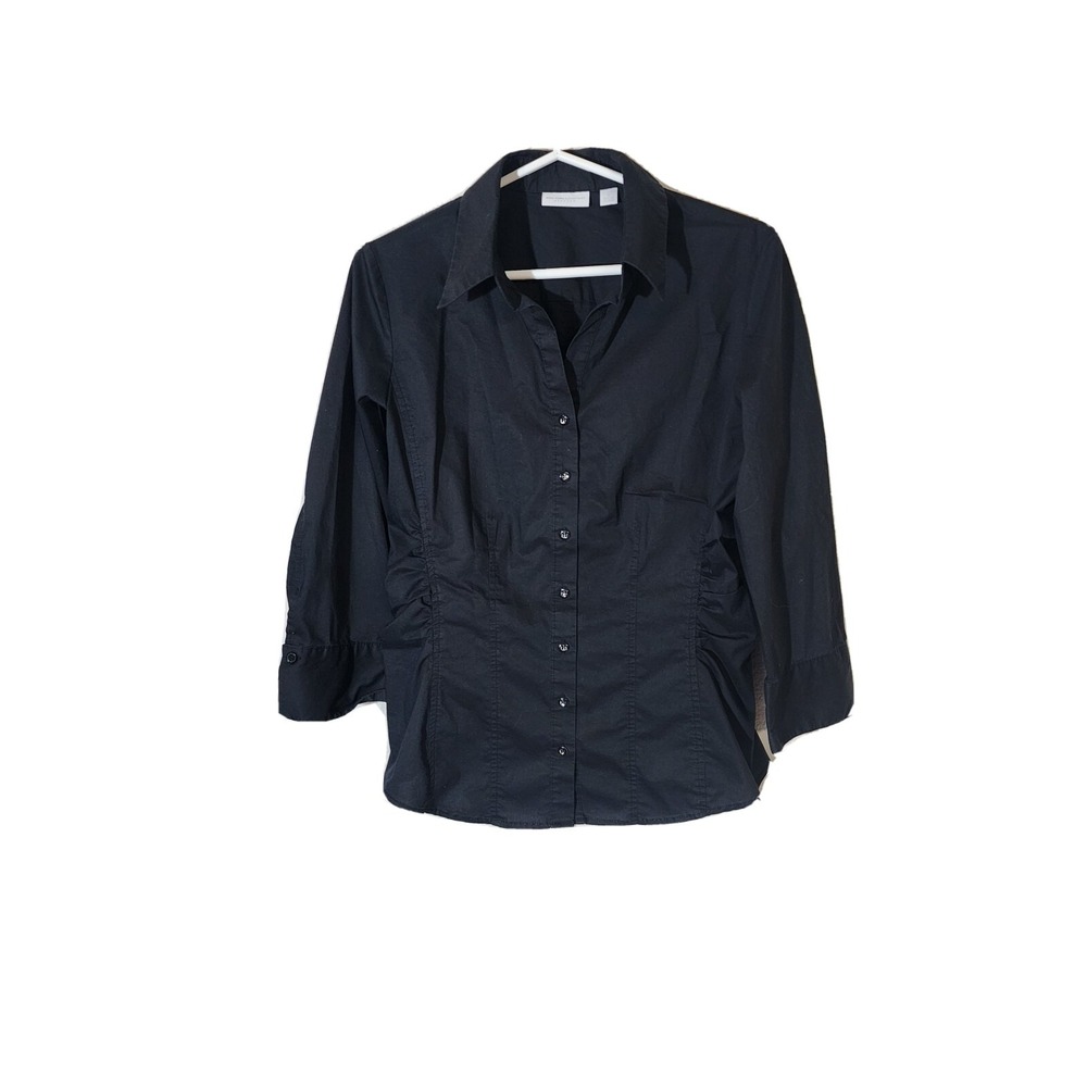 new york and company blouse medium black.            ‎               Bin 27